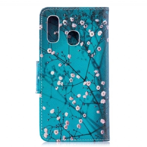 Case Für Samsung Galaxy A40 Flip Case Blühende Zweige