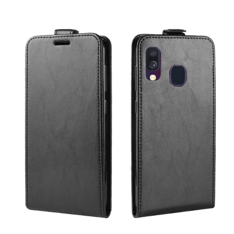 Case Für Samsung Galaxy A40 Flip Case Vertikales Kunstleder