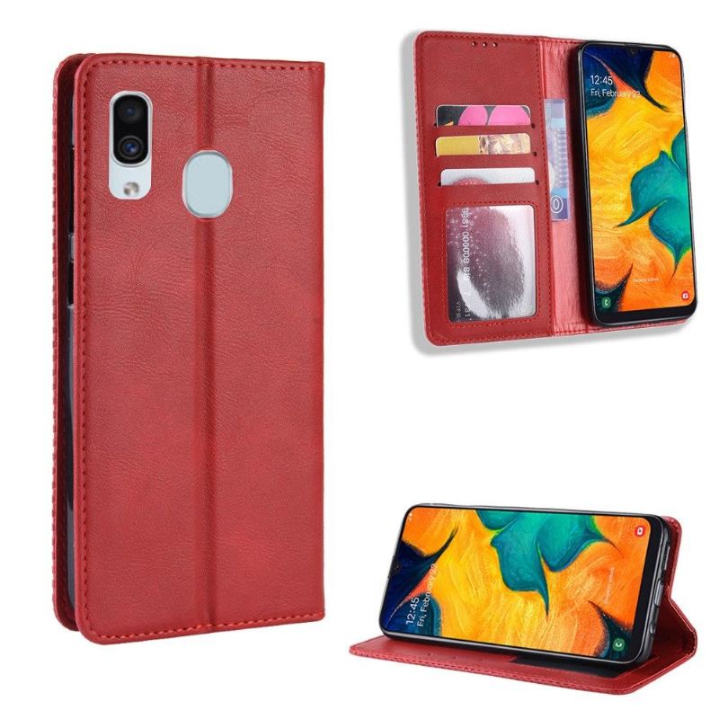 Case Für Samsung Galaxy A40 Lederstil Le Cirénius