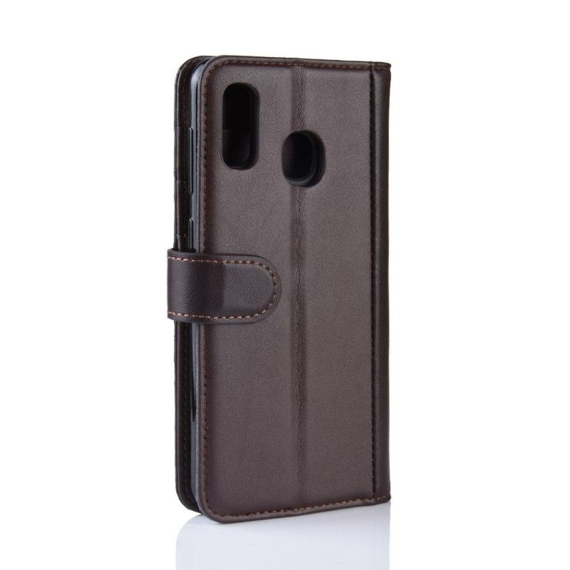 Case Für Samsung Galaxy A40 Premium-leder - Braun