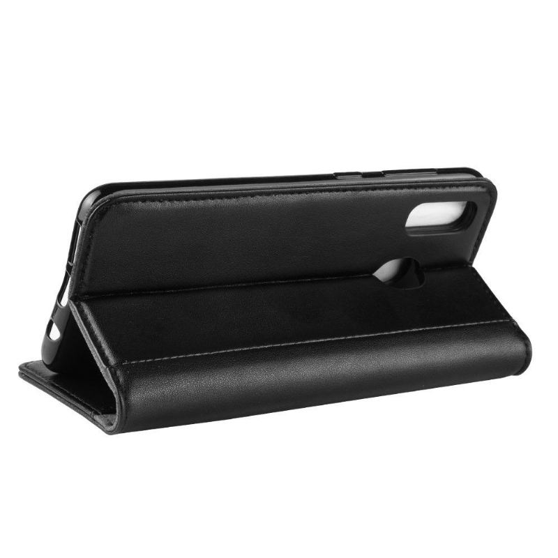 Case Für Samsung Galaxy A40 Premium-leder - Schwarz