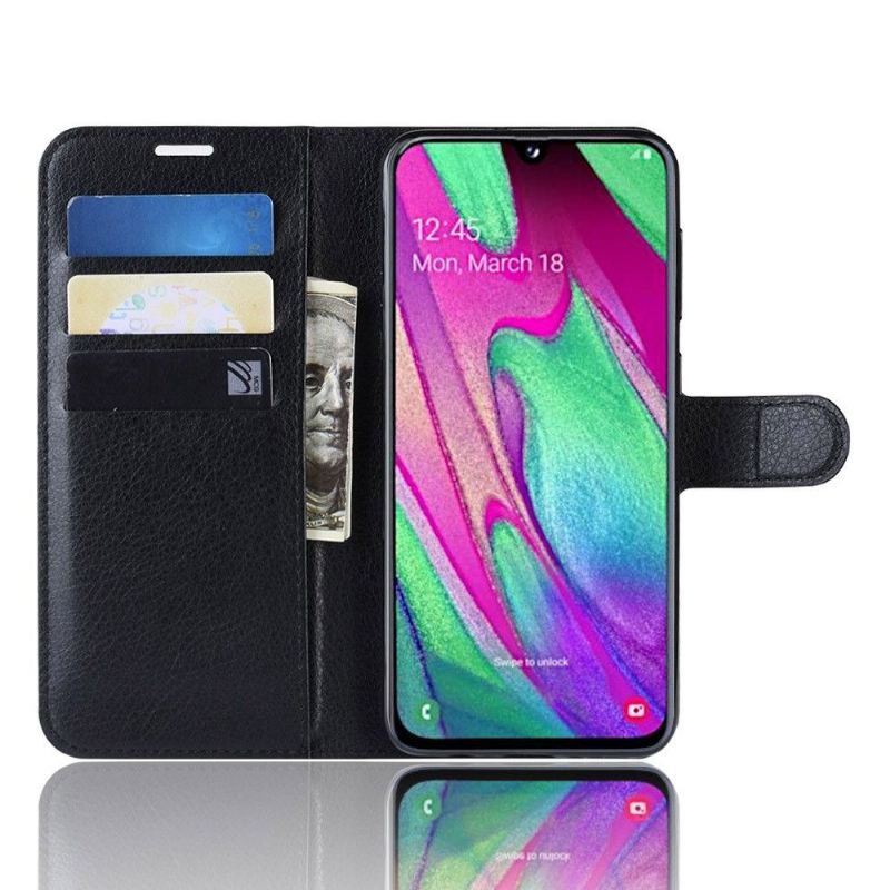 Flip Case Für Samsung Galaxy A40 Style Kartenetui Aus Leder