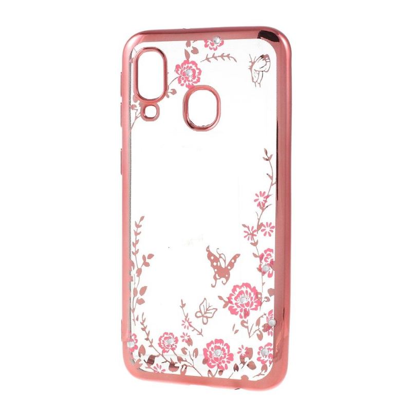 Handyhülle Für Samsung Galaxy A40 Frühlingsbluse Mit Blumenmuster - Roségold