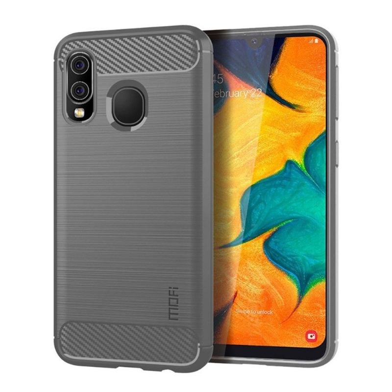 Hülle Für Samsung Galaxy A40 Gebürstetes Mofi