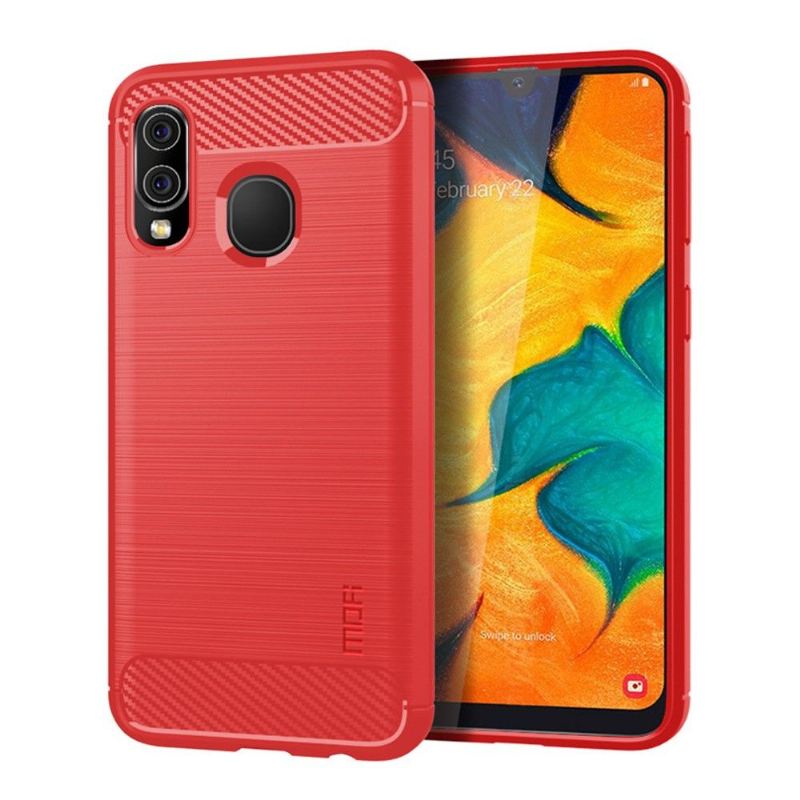 Hülle Für Samsung Galaxy A40 Gebürstetes Mofi