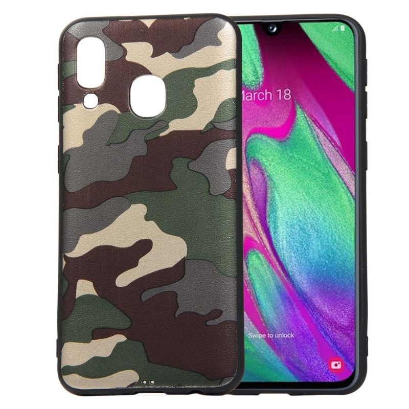 Hülle Für Samsung Galaxy A40 Militärisches Tarngel