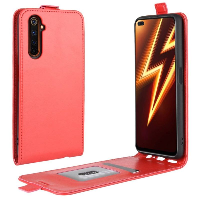 Flip Case Für Realme 6 Pro Flip Case Vertikales Kunstleder