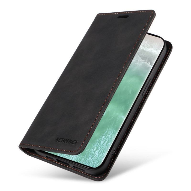 Flip Case Oppo Reno 11 5g Betopnice Rfid-blockierung In Wildlederoptik