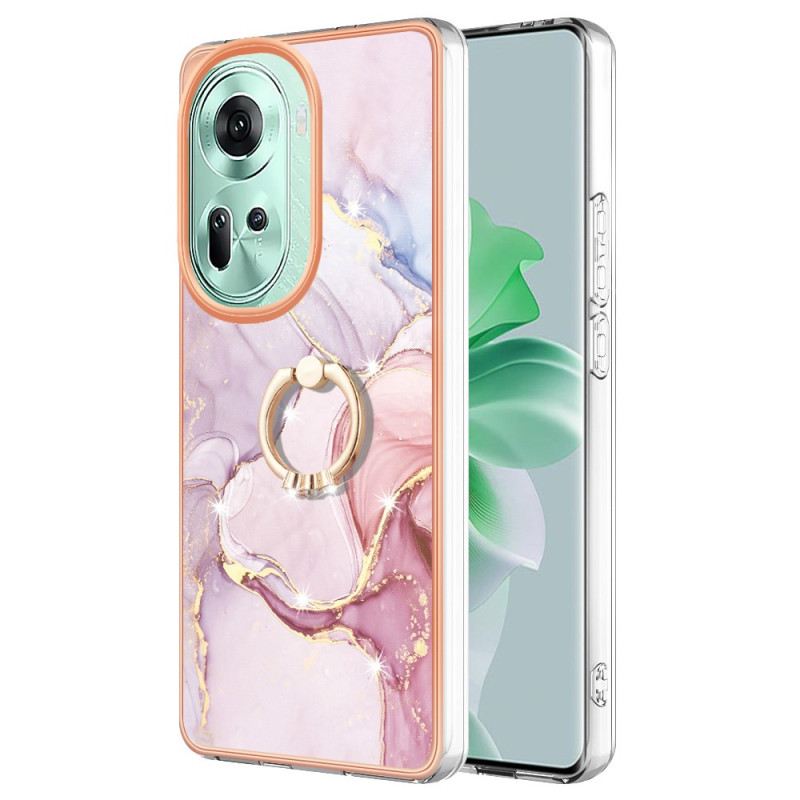 Hülle Oppo Reno 11 5g Stützring Im Marmor-design