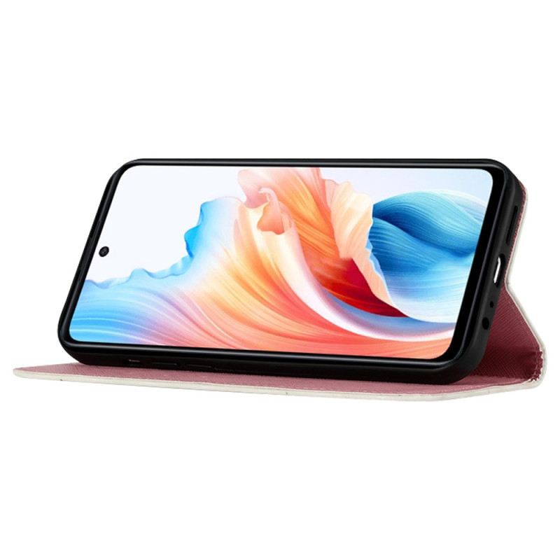 Lederhüllen Für Oppo Reno 11 5g Rosa Schmetterlinge