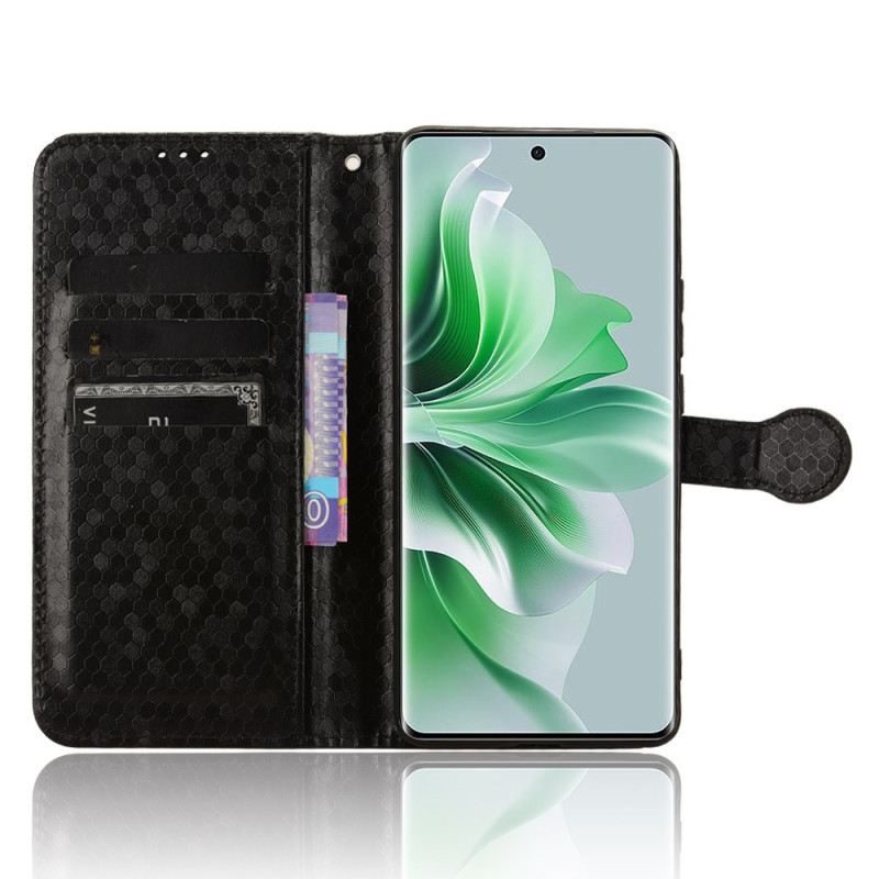 Lederhüllen Oppo Reno 11 5g Glänzende Punkte Mit Riemen