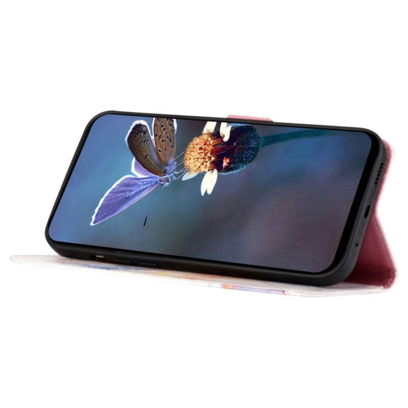 Lederhüllen Oppo Reno 11 5g Marmor-schultergurt