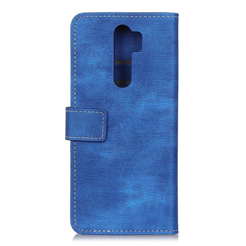 Flip Case Für Xiaomi Redmi Note 8 Pro Stoffbezug Mit Nähten