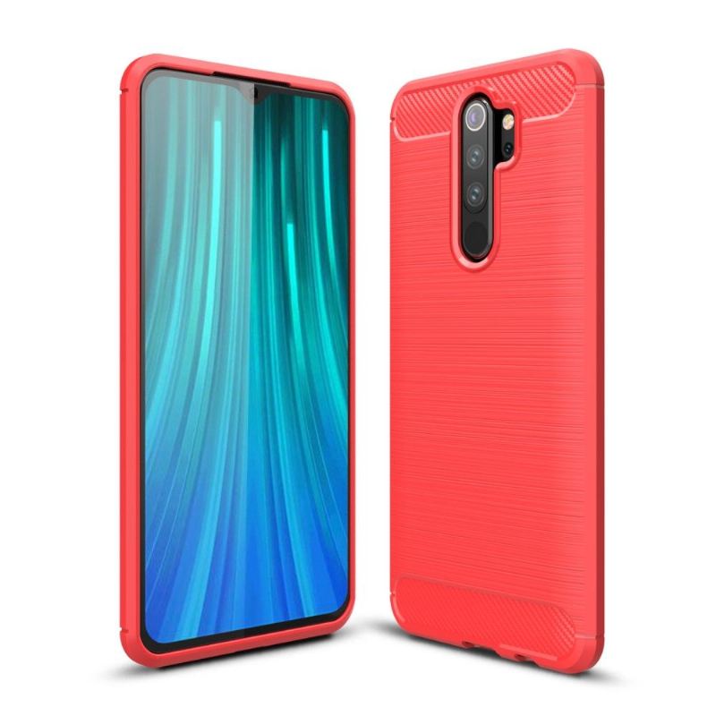 Handyhülle Für Xiaomi Redmi Note 8 Pro Karbongebürstetes Gel