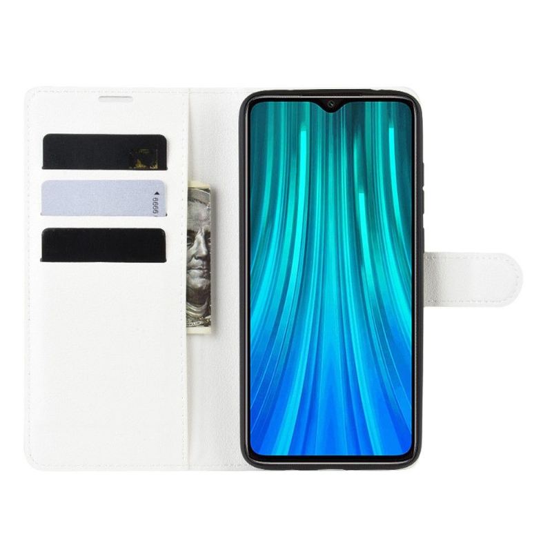 Lederhüllen Für Xiaomi Redmi Note 8 Pro Geldbörse Lederstil - Schwarz