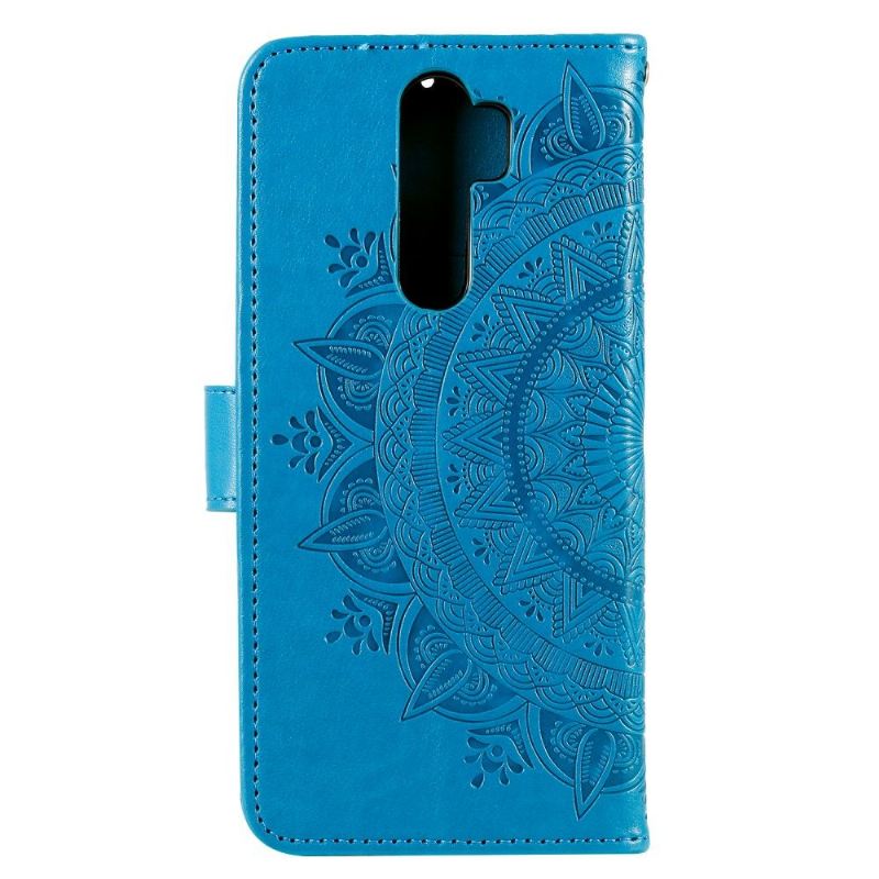 Lederhüllen Für Xiaomi Redmi Note 8 Pro Sonnen-mandala Mit Lanyard