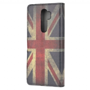 Lederhüllen Für Xiaomi Redmi Note 8 Pro Vintage Englische Flagge