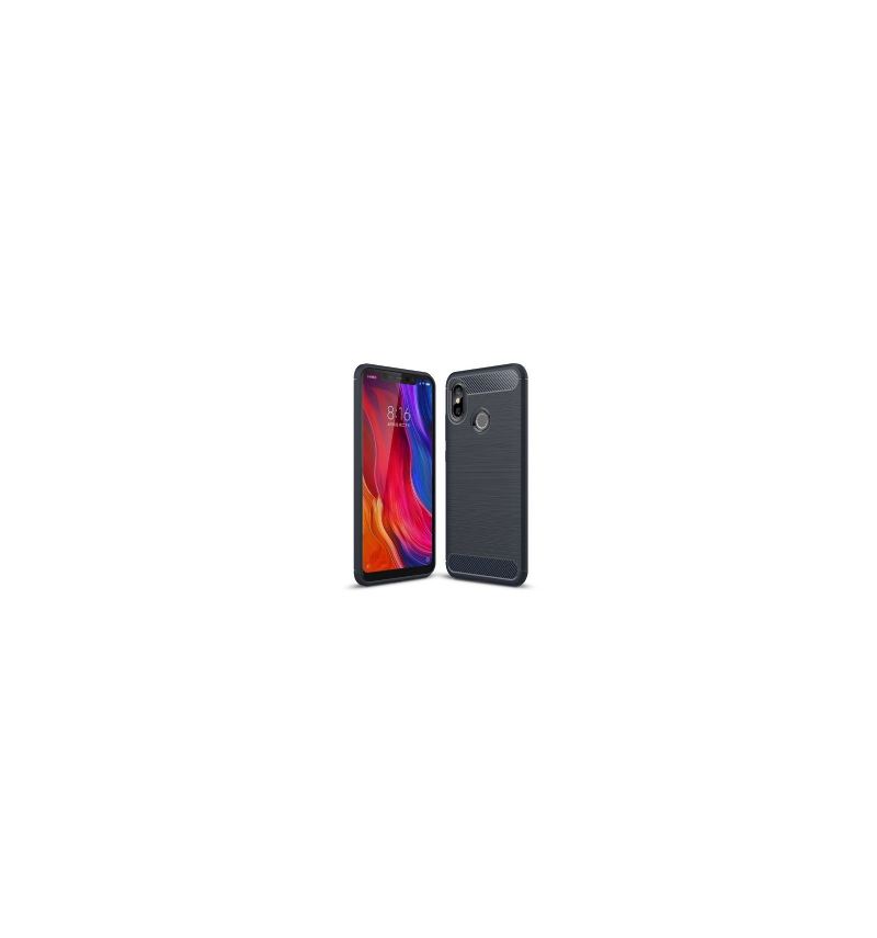 Hülle Für Xiaomi Mi 8 Kohle Gebürstet