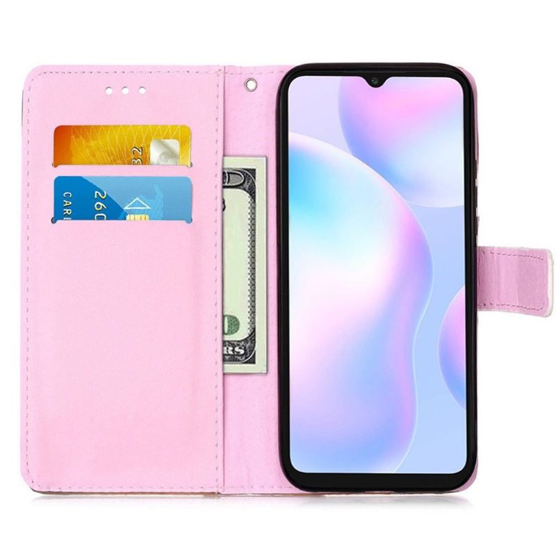 Case Für Xiaomi Redmi 9A Mit Kordel Träumender Panda