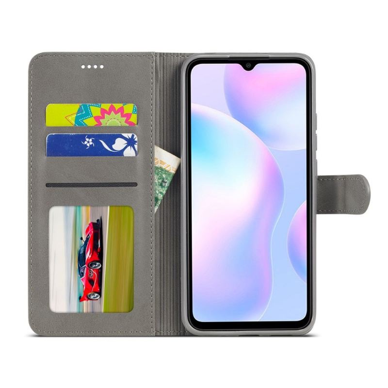 Flip Case Für Xiaomi Redmi 9A Ledereffekt Lc.imeeke