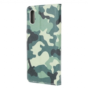 Flip Case Für Xiaomi Redmi 9A Militärische Tarnung