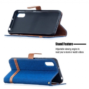 Flip Case Für Xiaomi Redmi 9A Stoffbezug