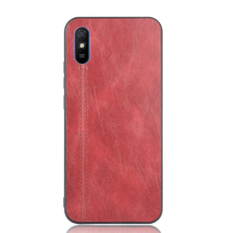 Handyhülle Für Xiaomi Redmi 9A Nähte In Lederoptik