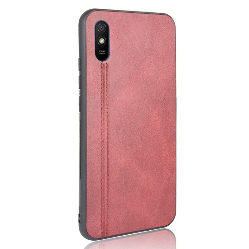 Handyhülle Für Xiaomi Redmi 9A Nähte In Lederoptik