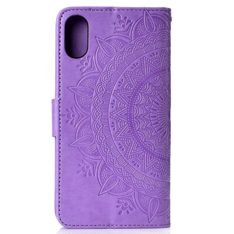 Lederhüllen Für Xiaomi Redmi 9A Anti-Sturz Relief-mandala