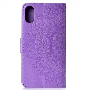 Lederhüllen Für Xiaomi Redmi 9A Anti-Sturz Relief-mandala