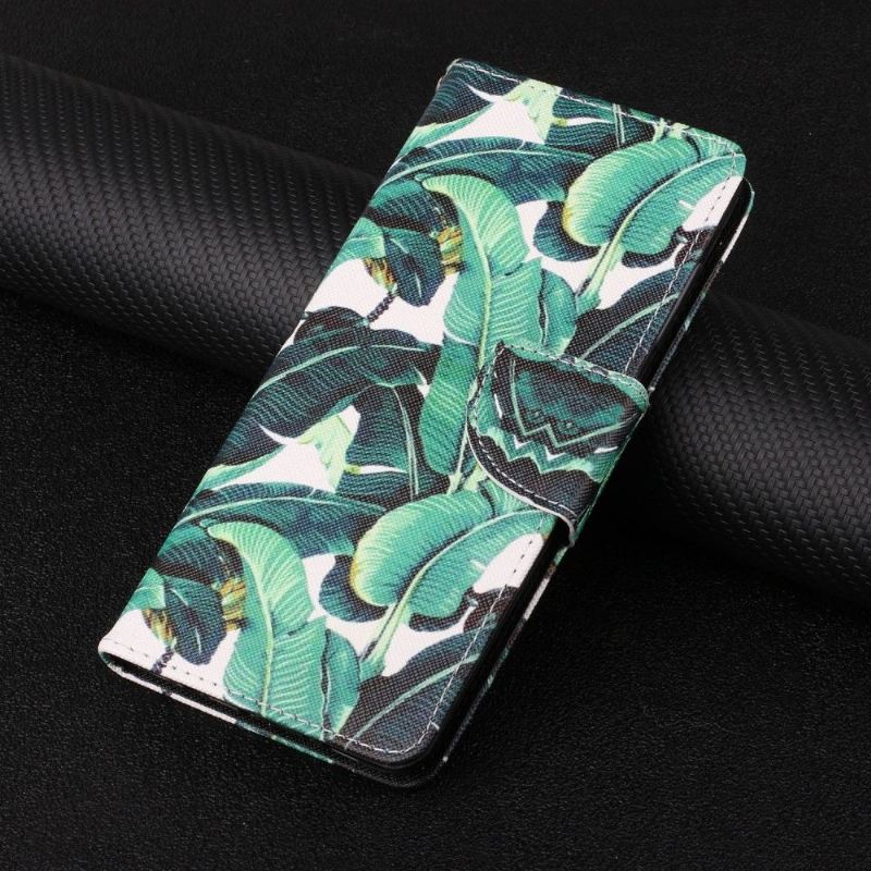 Flip Case Für Xiaomi Redmi Note 10 Pro Feuilles De Bananier