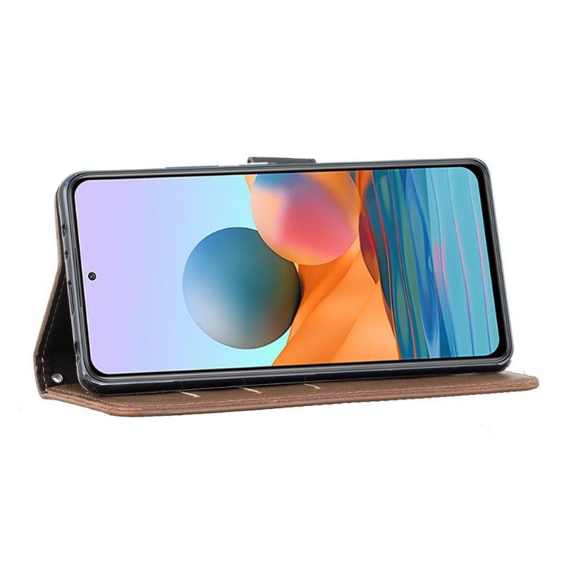 Flip Case Für Xiaomi Redmi Note 10 Pro Simili Cuir Rétro