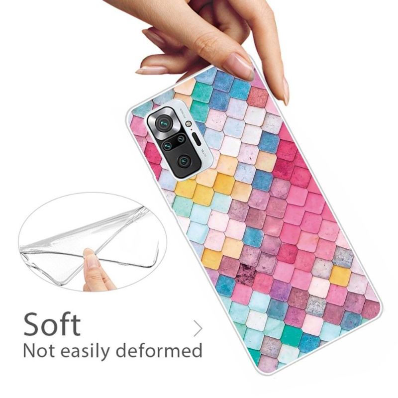 Handyhülle Für Xiaomi Redmi Note 10 Pro Colorful Squares