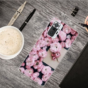 Handyhülle Für Xiaomi Redmi Note 10 Pro Rosa Blume