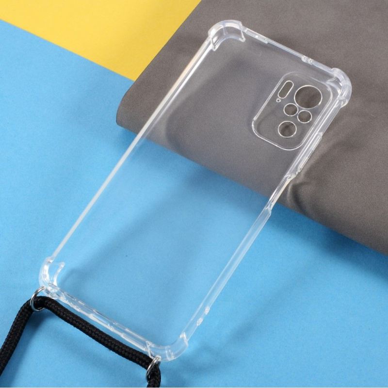 Hülle Für Xiaomi Redmi Note 10 Pro Avec Cordon Bandoulière Transparent