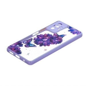 Hülle Für Xiaomi Redmi Note 10 Pro Fleurs Et Papillons Violets