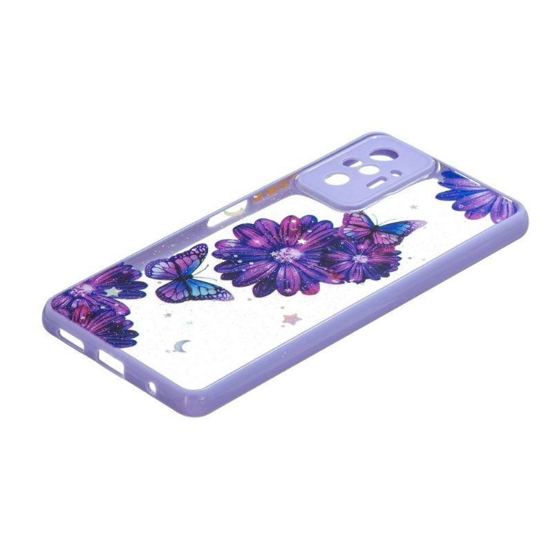 Hülle Für Xiaomi Redmi Note 10 Pro Fleurs Et Papillons Violets