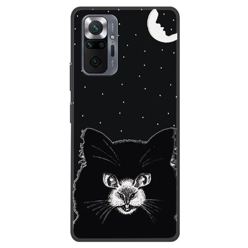 Hülle Für Xiaomi Redmi Note 10 Pro Silicone - Black Cat