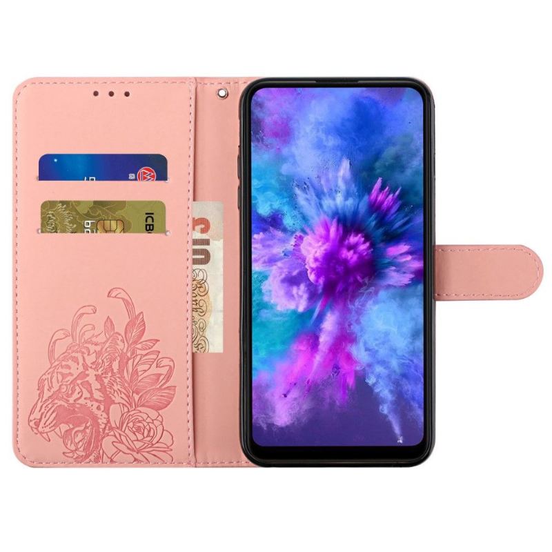 Lederhüllen Für Xiaomi Redmi Note 10 Pro Anti-Sturz Design Tigre