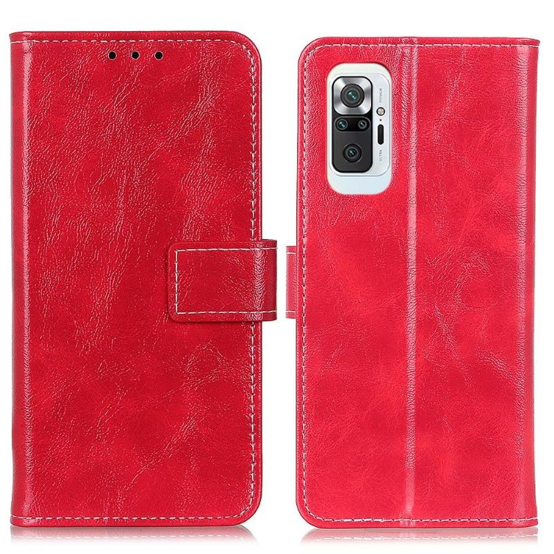 Lederhüllen Für Xiaomi Redmi Note 10 Pro Anti-Sturz Effet Cuir Luxueux Coutures