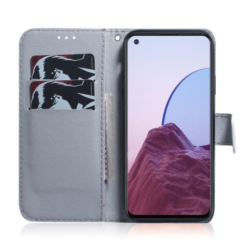 Flip Case Für OnePlus 10 Pro 5G Blühender Baumzweig