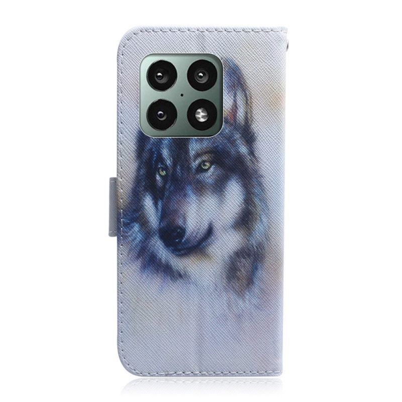 Flip Case Für OnePlus 10 Pro 5G Hunde-look