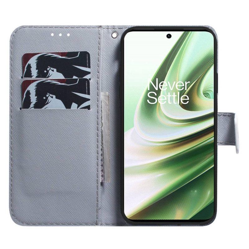 Flip Case Für OnePlus 10 Pro 5G Mit Kordel Tanga-hund