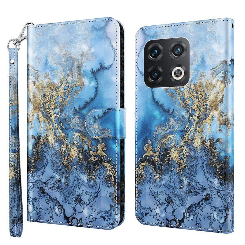 Flip Case Für OnePlus 10 Pro 5G Mit Kordel Tanga-kunst