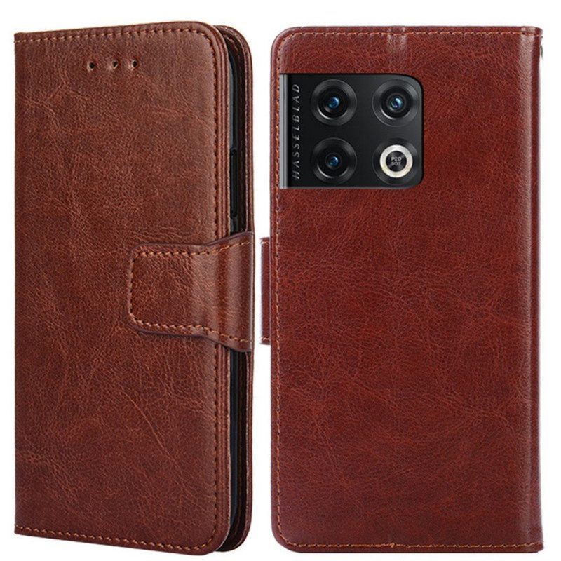 Flip Case Für OnePlus 10 Pro 5G Retro-kunstleder