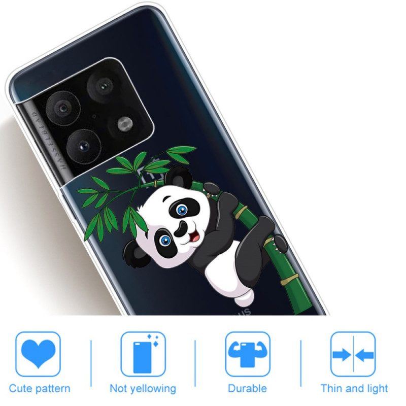 Handyhülle Für OnePlus 10 Pro 5G Panda Auf Bambus