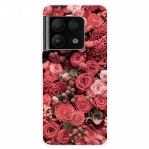 Hülle Für OnePlus 10 Pro 5G Pinke Blumen