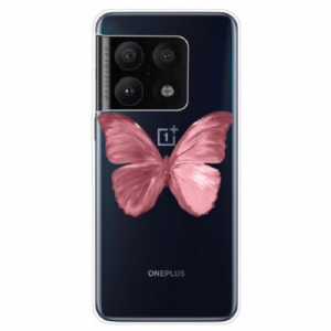 Hülle Für OnePlus 10 Pro 5G Rosa Schmetterlingsschlauch