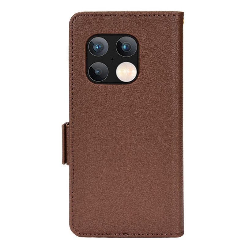 Lederhüllen Für OnePlus 10 Pro 5G Flip Case Klappe Double Litchi Neue Farben