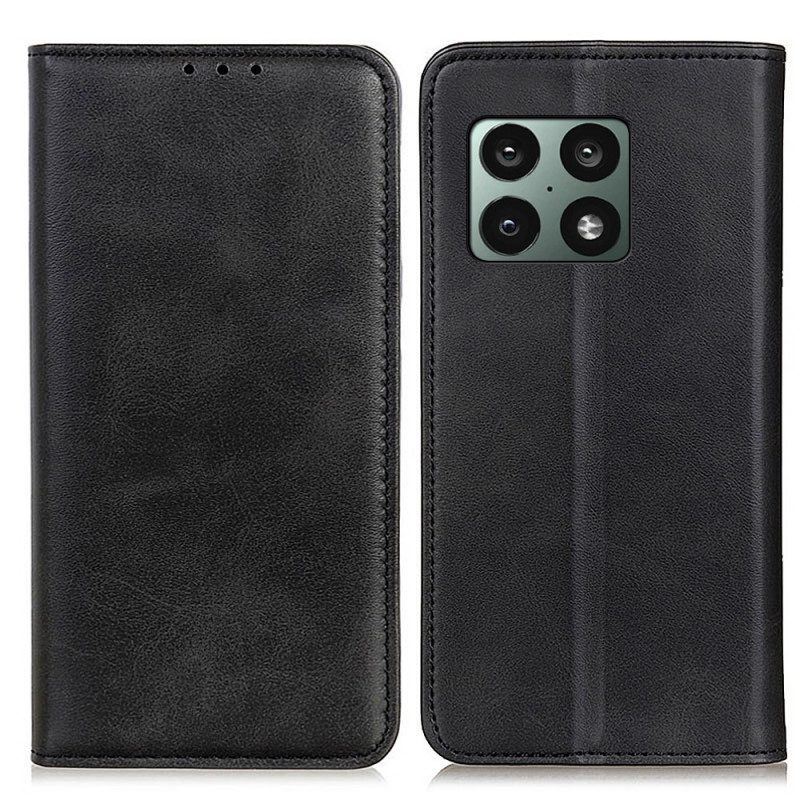 Schutzhülle Für OnePlus 10 Pro 5G Flip Case Elegantes Spaltleder